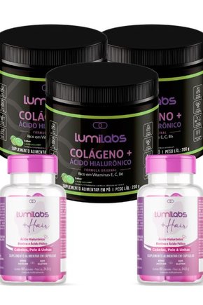 Kit Renovação Completa Cabelos Pele e Unhas - 60 Dias Kit Renovação Completa Cabelos Pele e Unhas - 60 Dias